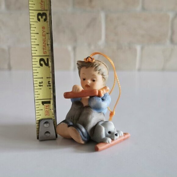 Sharing Christmas Sweets Berta Hummel Christmas Ornament Goebel Cute Kid Puppy - Picture 5 of 5